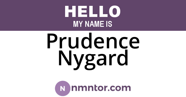 Prudence Nygard