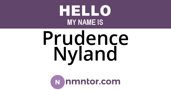 Prudence Nyland