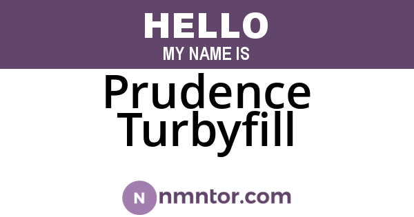 Prudence Turbyfill