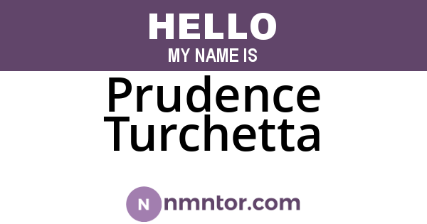 Prudence Turchetta