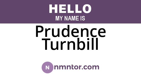 Prudence Turnbill