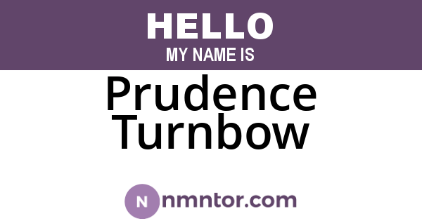 Prudence Turnbow