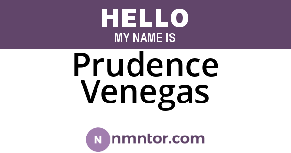 Prudence Venegas