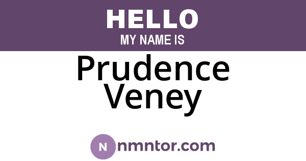 Prudence Veney