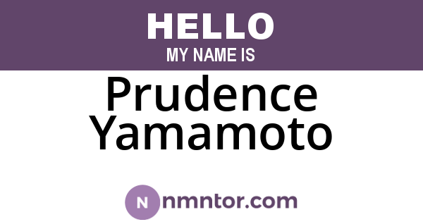 Prudence Yamamoto