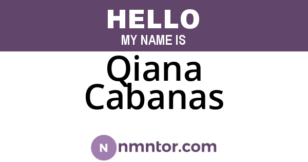 Qiana Cabanas