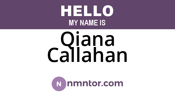 Qiana Callahan
