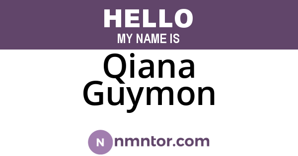 Qiana Guymon