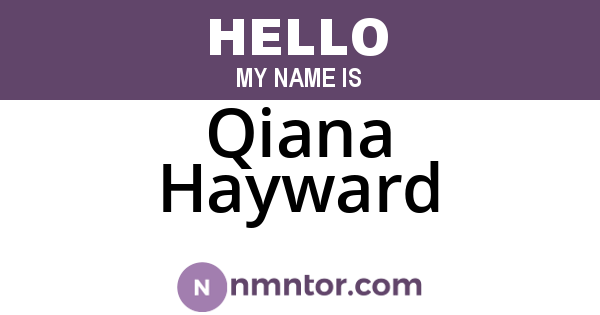 Qiana Hayward