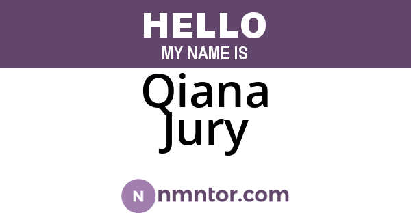Qiana Jury