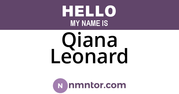Qiana Leonard