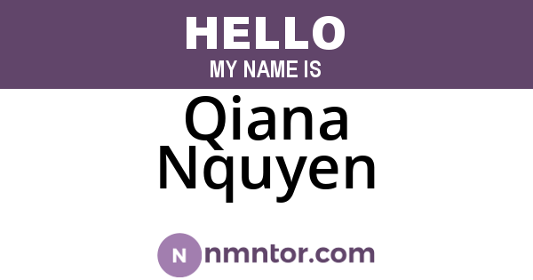 Qiana Nquyen