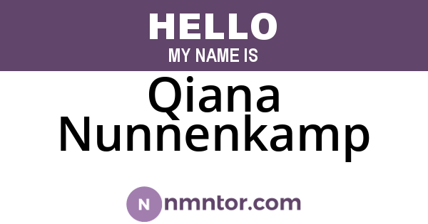 Qiana Nunnenkamp