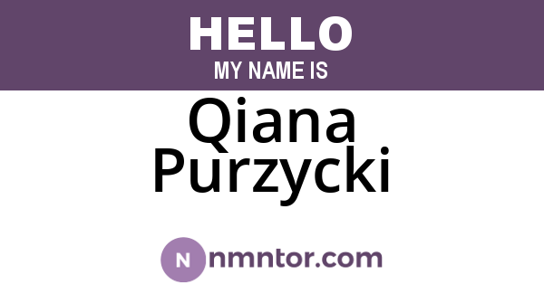 Qiana Purzycki