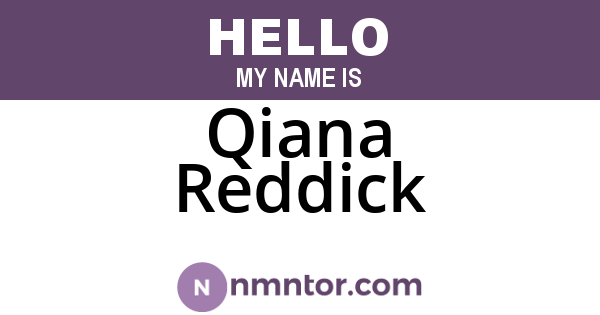 Qiana Reddick