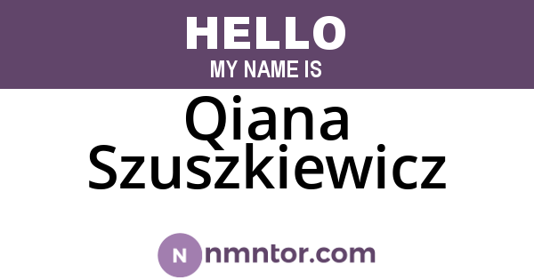 Qiana Szuszkiewicz