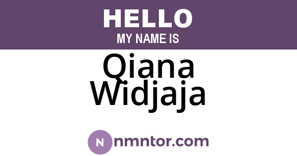 Qiana Widjaja
