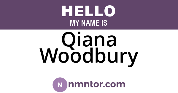 Qiana Woodbury