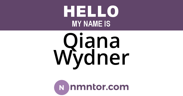 Qiana Wydner