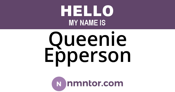Queenie Epperson