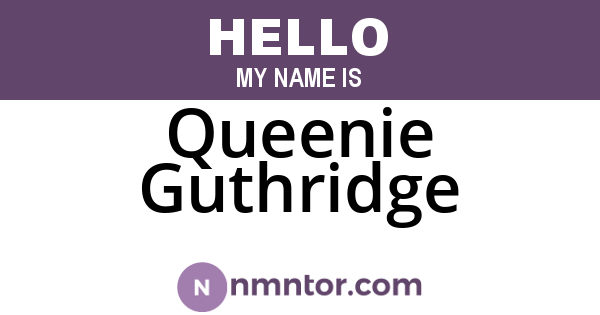 Queenie Guthridge