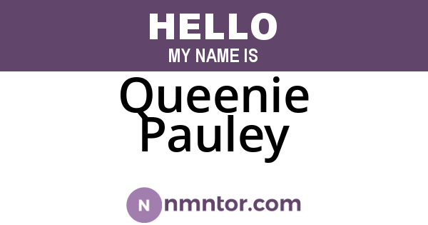 Queenie Pauley