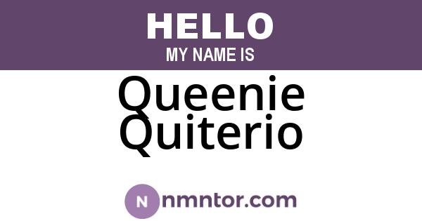 Queenie Quiterio