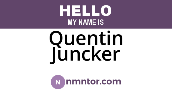 Quentin Juncker