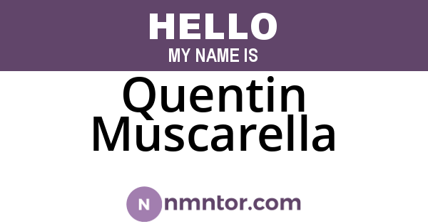 Quentin Muscarella