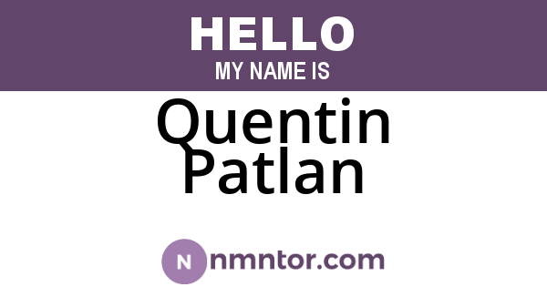 Quentin Patlan