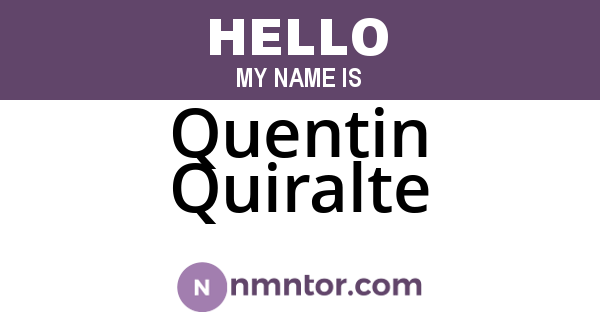 Quentin Quiralte