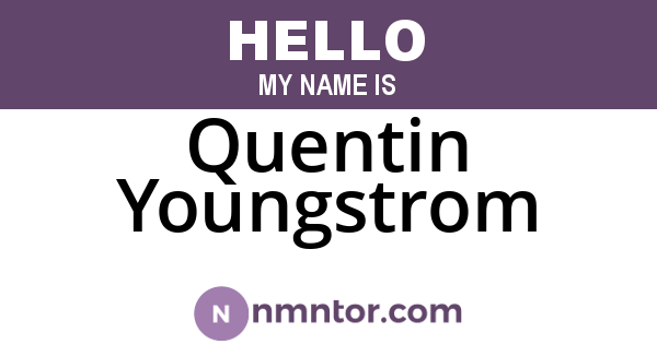 Quentin Youngstrom
