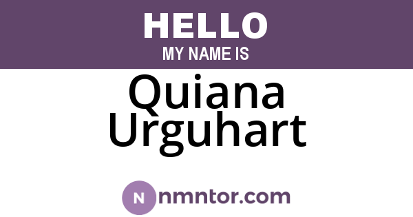 Quiana Urguhart