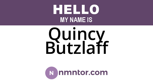 Quincy Butzlaff