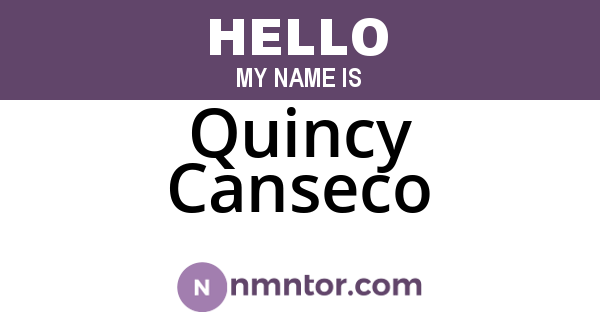 Quincy Canseco