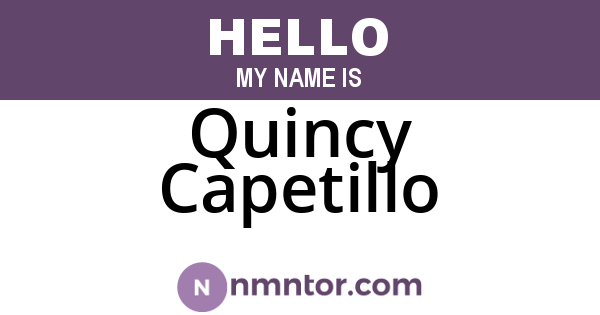 Quincy Capetillo
