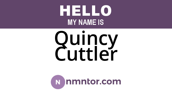 Quincy Cuttler