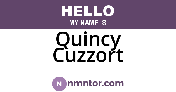 Quincy Cuzzort
