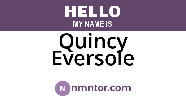 Quincy Eversole