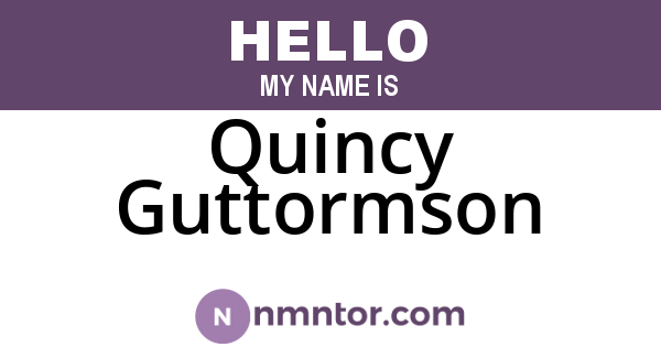 Quincy Guttormson