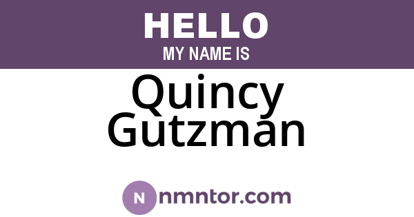 Quincy Gutzman