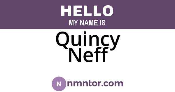 Quincy Neff
