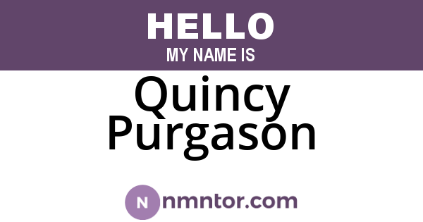 Quincy Purgason