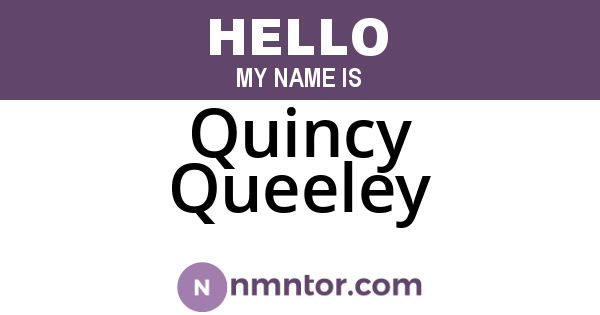 Quincy Queeley