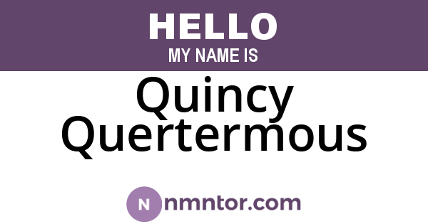 Quincy Quertermous