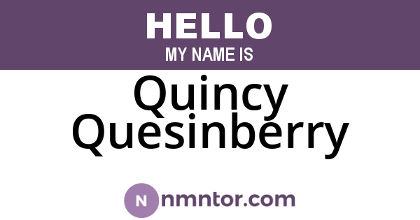 Quincy Quesinberry