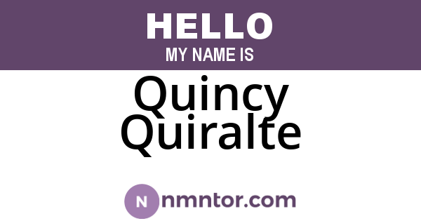 Quincy Quiralte