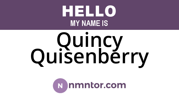 Quincy Quisenberry