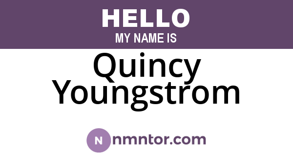 Quincy Youngstrom