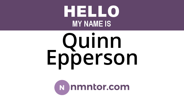 Quinn Epperson